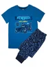 DC Comics Batwheels Let's Roll Kids Royal Blue Camo Pyjamas (3-8 Years) - Age 4-5 Years Image 1