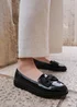 Where's That From Black Alpha Extra Wide Slip On Loafers - Size 6 Image 1