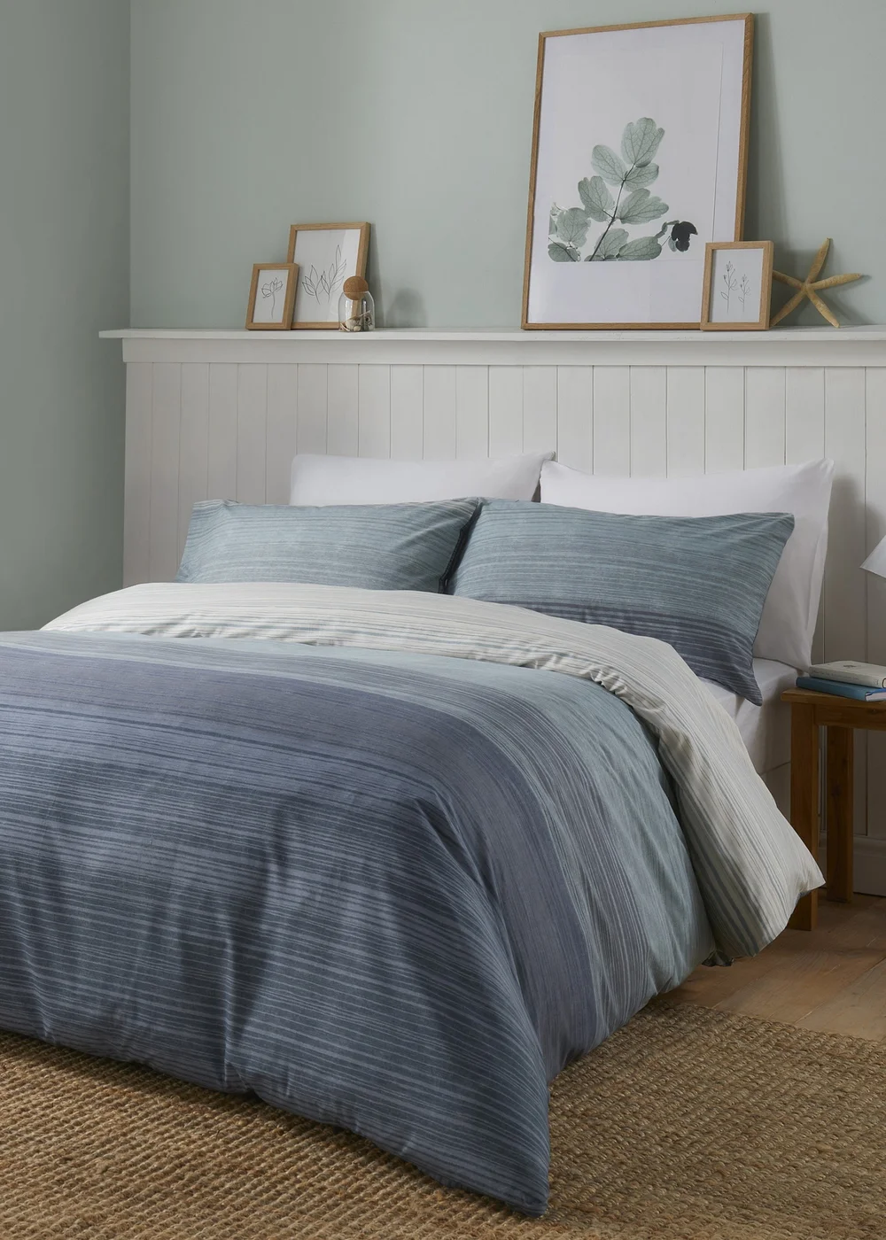 Fusion Fairhaven Blue Duvet Cover Set - Single Image 1