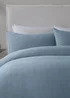 Serene Lindly Waffle Blue Duvet Cover Set - Single Image 2