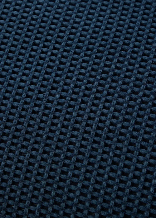 Serene Lindly Waffle Navy Duvet Cover Set - Single Image 3