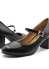 Where's That From Black PU Araceli Wide Mary Jane Pumps - Size 8 Image 2