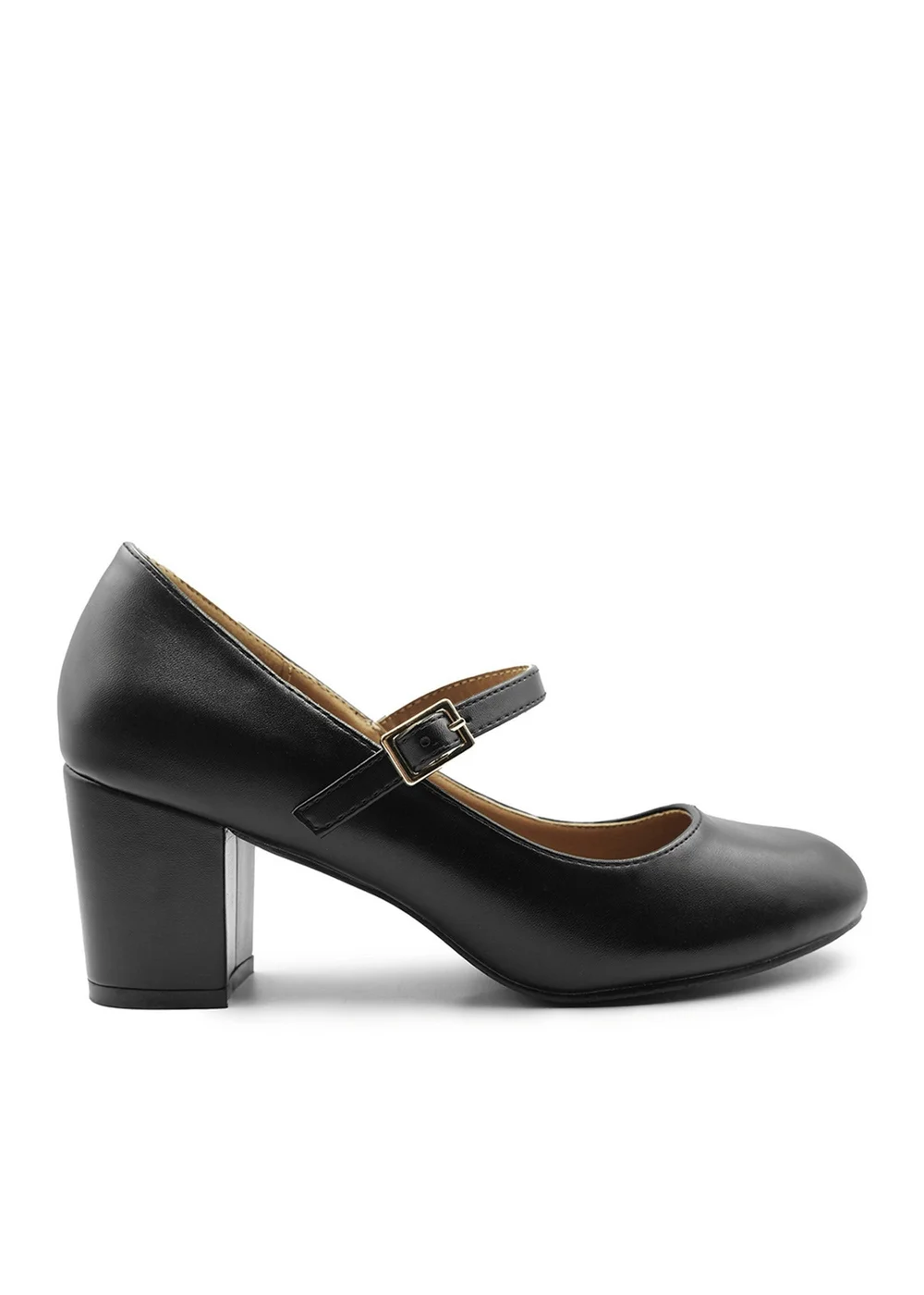 Where's That From Black PU Araceli Wide Mary Jane Pumps - Size 8 Image 1