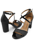 Where's That From Black Ruth Wide Fit Block Heel Sandals - Size 7 Image 3