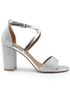 Where's That From Silver Ruth Wide Fit Block Heel Sandals - Size 6 Image 3