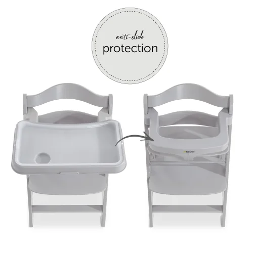 Hauck Grey Alpha Tray - One Size Image 4