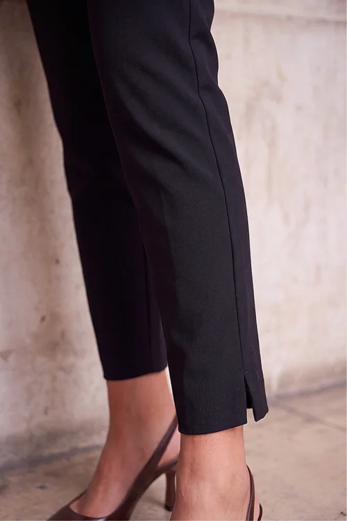 Roman Black Petite Full Length Stretch Trousers - 12 Image 4