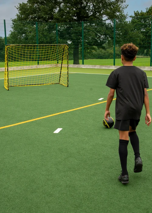 Kickmaster Yellow Heavy Duty Goal 7ft (H153cm x W210cm x L75cm) - 7ft Image 2
