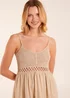 Blue Vanilla Stone Strap Midi Cami Dress Crochet - M Image 3