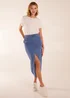 Blue Vanilla Blue High Rise Denim Maxi Skirt - Size 10 Image 1