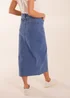 Blue Vanilla Blue High Rise Denim Maxi Skirt - Size 10 Image 2