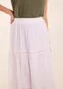 Blue Vanilla White Ladder Trim Maxi Skirt - Large Image 3