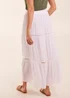 Blue Vanilla White Ladder Trim Maxi Skirt - Large Image 2