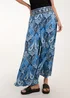 Blue Vanilla Navy Embellished Waist Wide Leg Trouser - M Image 4