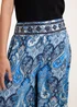Blue Vanilla Navy Embellished Waist Wide Leg Trouser - M Image 3