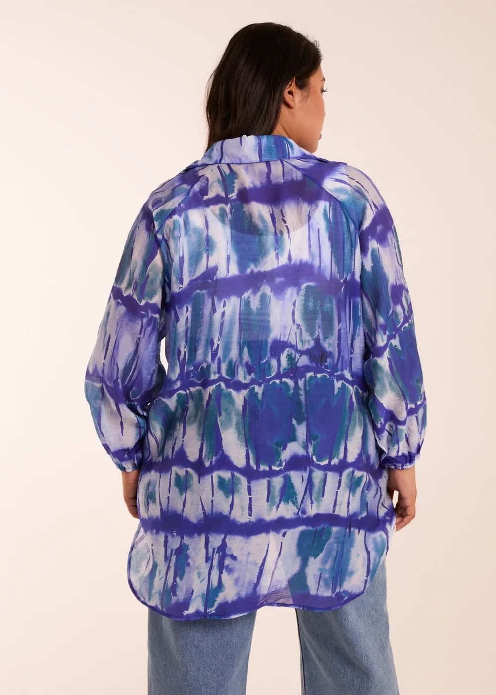 Blue Vanilla Curve Blue Tie Dye Shirt - Size 18-20 Image 2