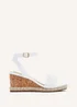 Linzi Regan White Faux Leather Plaited Wedge - Size 7 Image 2
