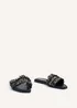 Linzi Lola Black Faux Leather Slider - Size 4 Image 3