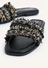 Linzi Lola Black Faux Leather Slider - Size 4 Image 4