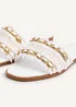 Linzi Lola White Faux Leather Slider - Size 4 Image 4