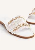 Linzi Lola White Faux Leather Slider - Size 4 Image 5