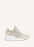 Linzi Everett Gold and Nude Wedged Trainer - Size 3 Image 2