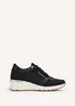 Linzi Luca Black Wedge Trainer - Size 7 Image 2