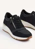 Linzi Luca Black Wedge Trainer - Size 7 Image 4