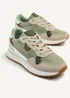 Linzi Clapham Khaki Two-Tone Wedged Trainer - Size 4 Image 5