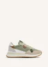 Linzi Clapham Khaki Two-Tone Wedged Trainer - Size 4 Image 2