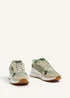 Linzi Clapham Khaki Two-Tone Wedged Trainer - Size 4 Image 3