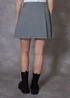 Threadbare Grey Pleated A-Line Mini Skirt - Size 16 Image 2