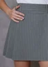 Threadbare Grey Pleated A-Line Mini Skirt - Size 16 Image 4