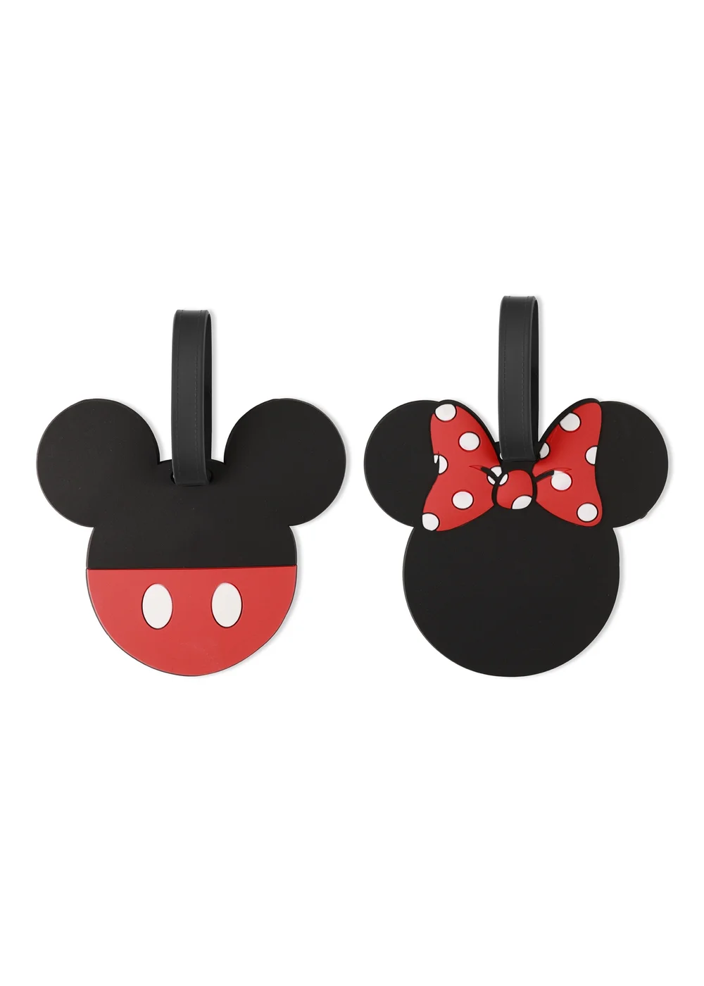 Disney Mickey & Minnie Mouse 2 Piece Luggage Tags - One Size Image 1