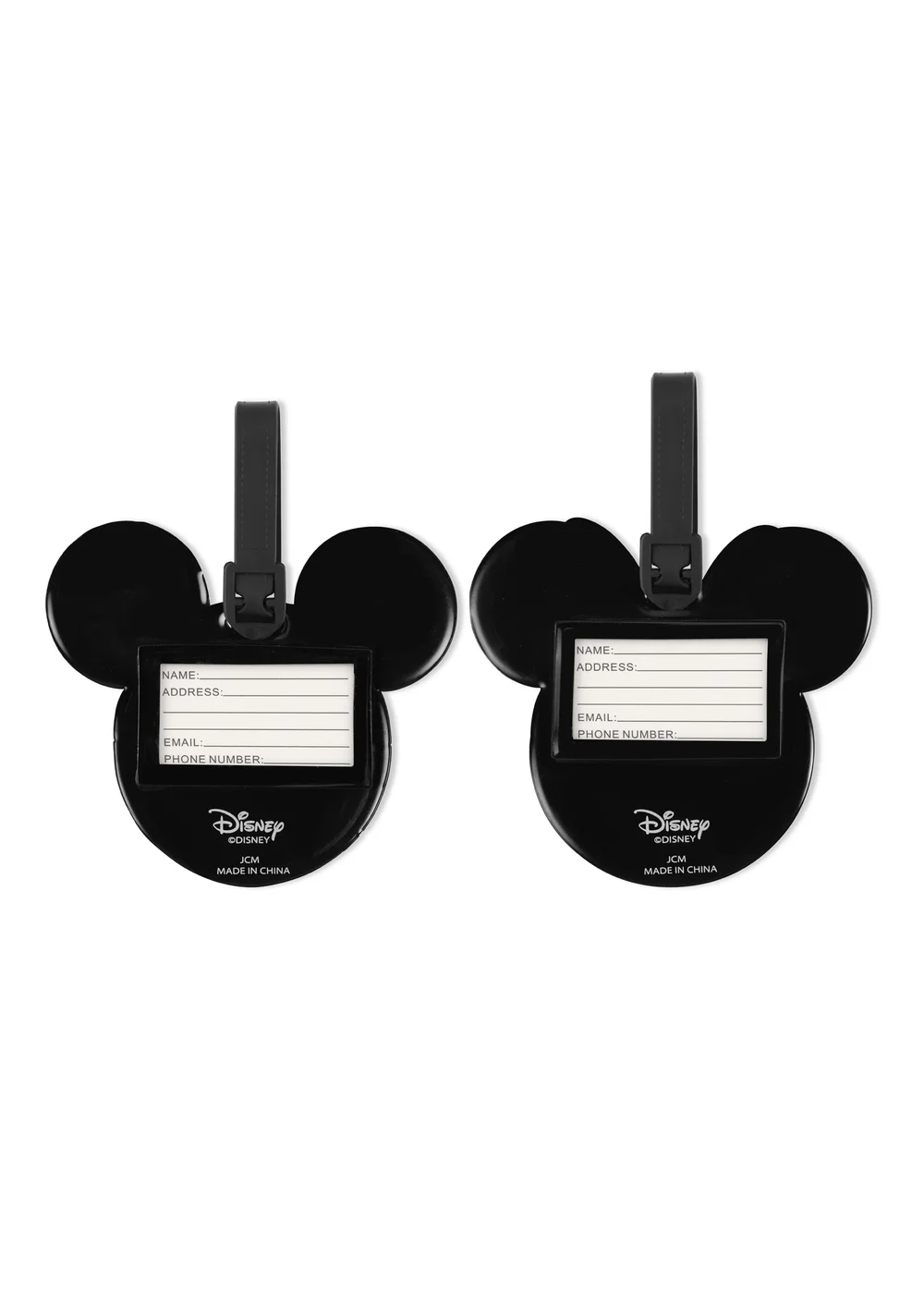 Disney Mickey & Minnie Mouse 2 Piece Luggage Tags - One Size Image 2