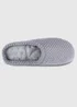 Totes Isotoner Grey Popcorn Terry Mule Slippers - Size 5 Image 5