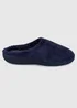 Totes Isotoner Navy Popcorn Terry Mule Slippers - Size 6 Image 4