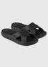 Totes Solbounce Black Cross Slide - Size 8 Image 1