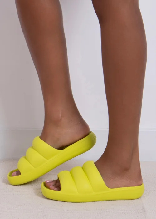 Totes Solbounce Lime Puffy Slider - Size 5 Image 2