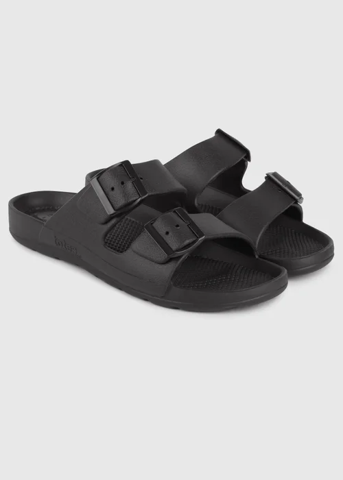 Totes Solbounce Black Adjustable Double Buckle Slider - Size 10 Image 1