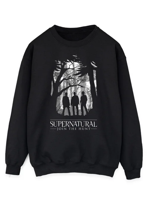 Supernatural Black Poster Art Printed Sweatshirt - XL Image 1