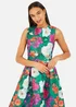 Yumi Green Floral Skater Dress - 10 Image 2
