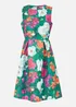 Yumi Green Floral Skater Dress - 10 Image 3