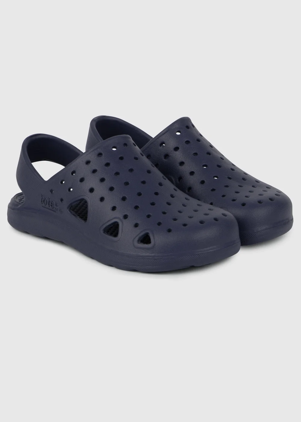 Totes Solbounce Navy Childrens Clogs (Younger 5- Older 3) - Size 5 - 6 Infants Image 1