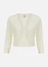 Yumi Ivory Knitted Curve Bolero - Small Image 3