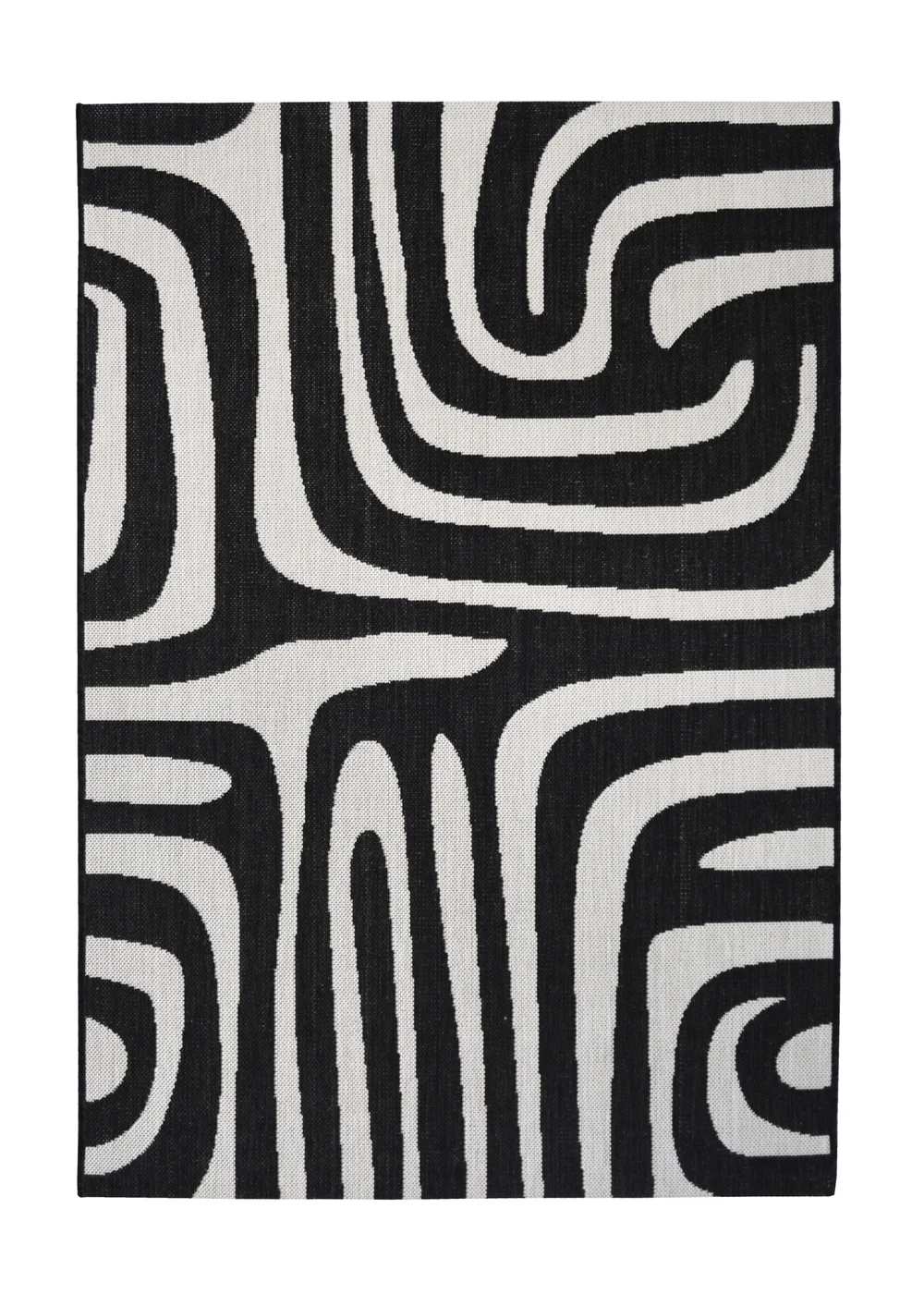 Homemaker Compass Monochrome Zebra Rug - 120 x 170 Image 2