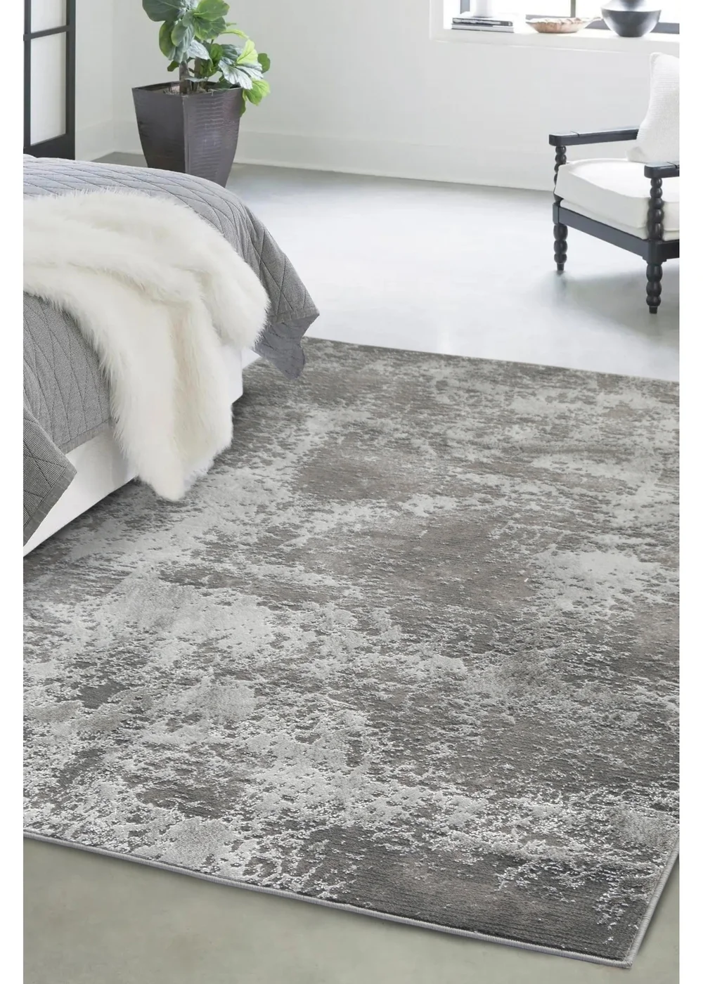 Homemaker Avery Grey Marble Rug - 200 x 290 Image 1