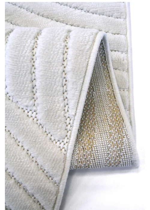 Homemaker Malmo White Curves Rug - 120 x 170 Image 4