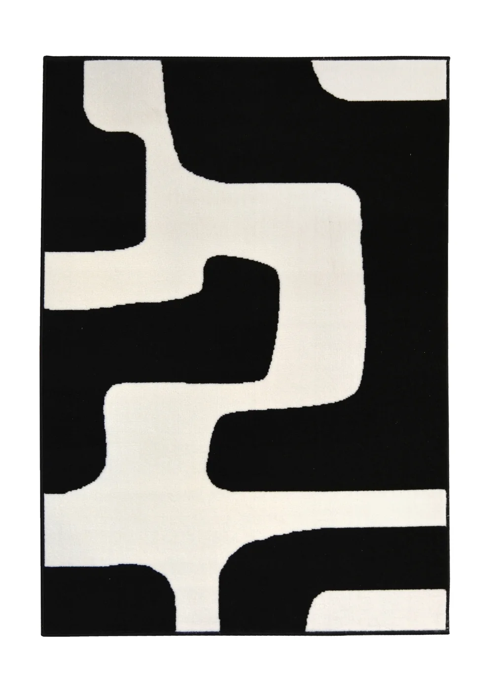 Homemaker Maestro Black Geo Blocks Rug - 160 X 230 Image 2