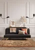 Aura Napoleonville Black Velvet/Brushed Gold Sofa Bed - One Size Image 2